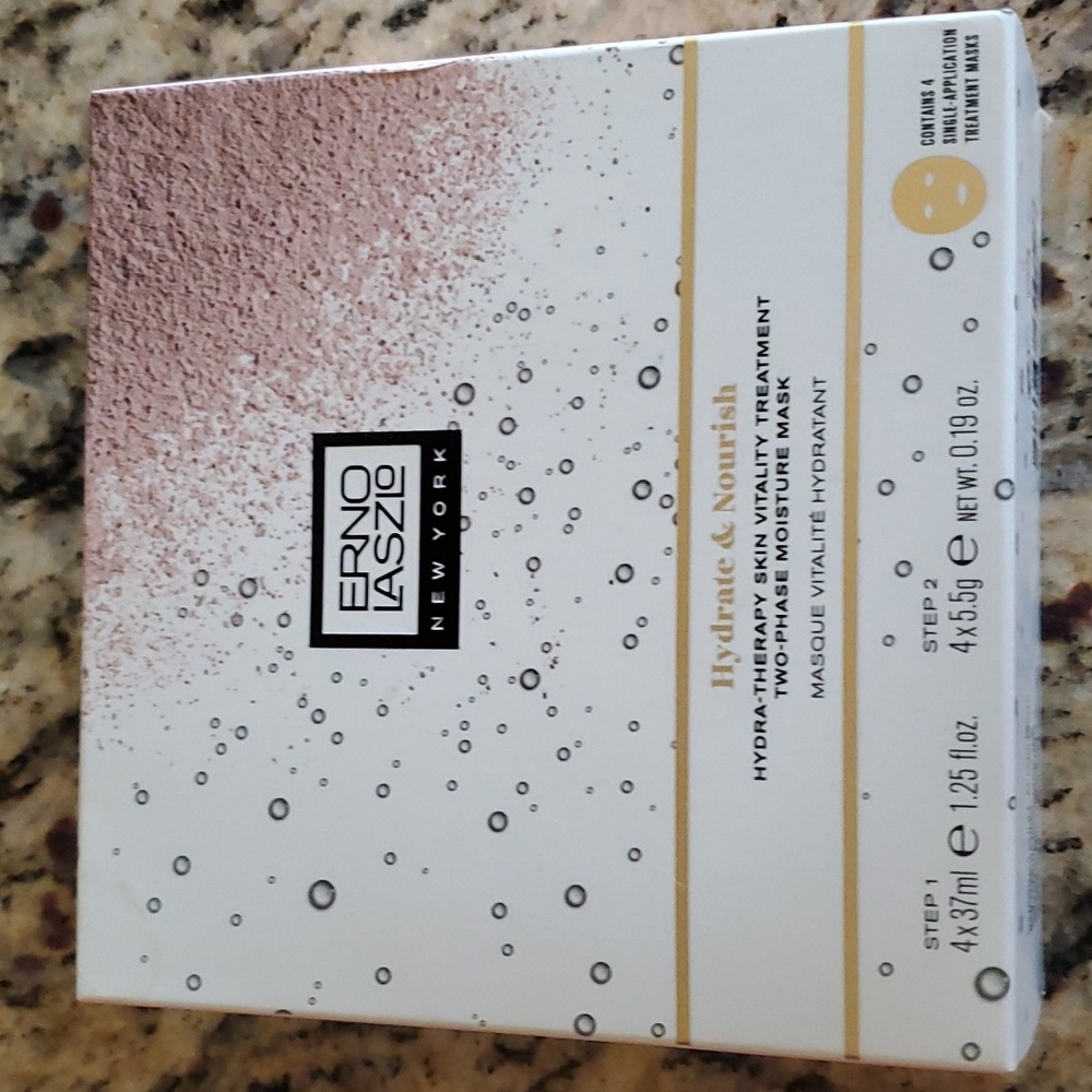 New Erno Laszlo Hydra Therapy Skin Vitality Two Phase Moisture Treatment Mask